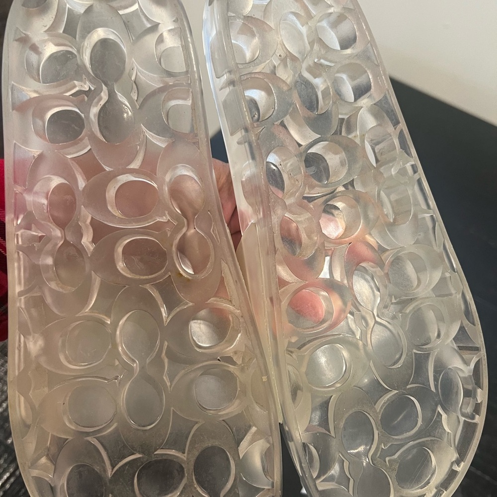 Clear Coach Slide Sandals - Picture 3 of 10